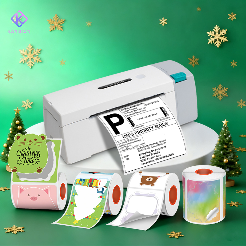 Commercial Printing And Mailing - Drukarka termiczna KAYSION do etykiet wysyłkowych,