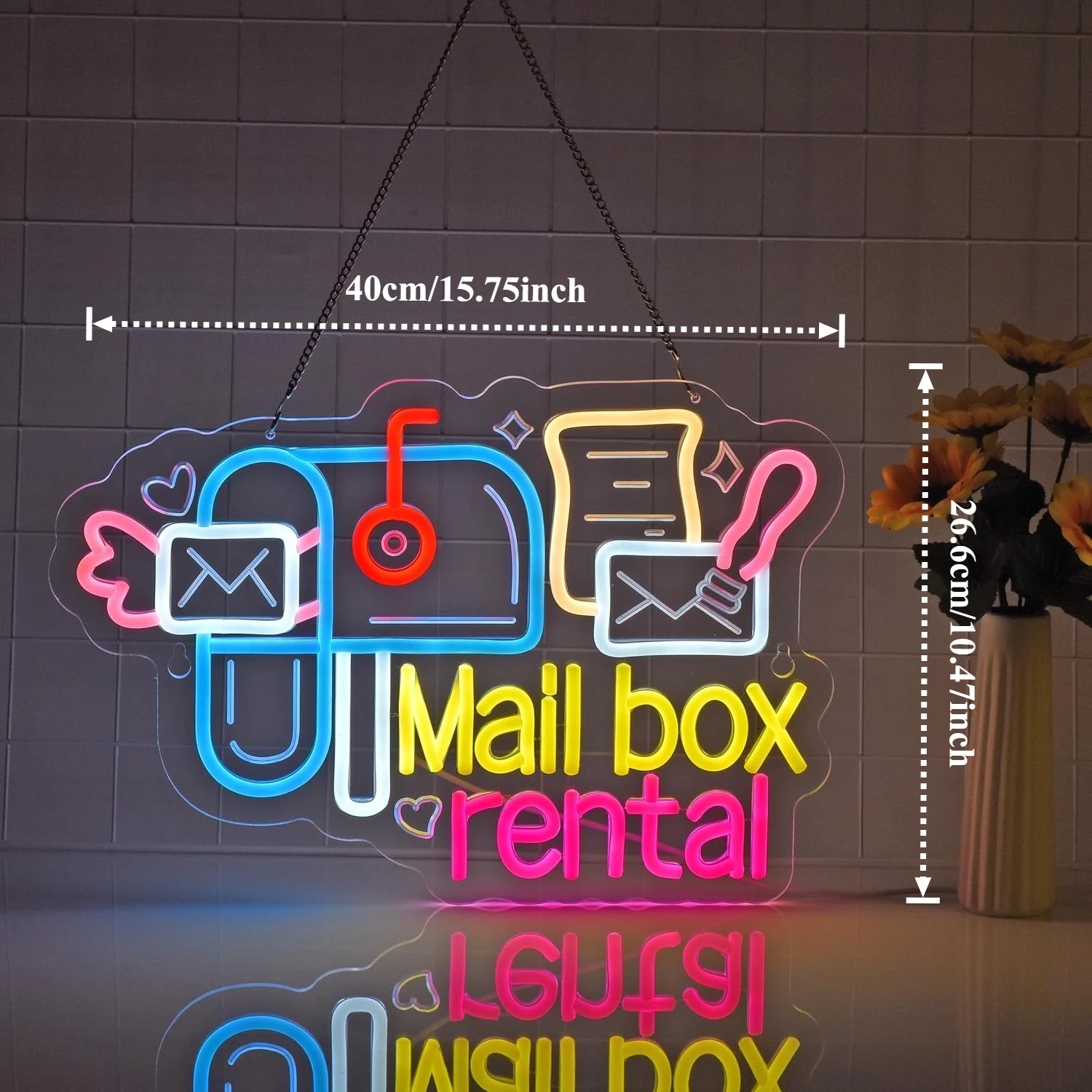 Neonowy znak w kształcie skrzy – Commercial Printing And Mailing recenzja i cena