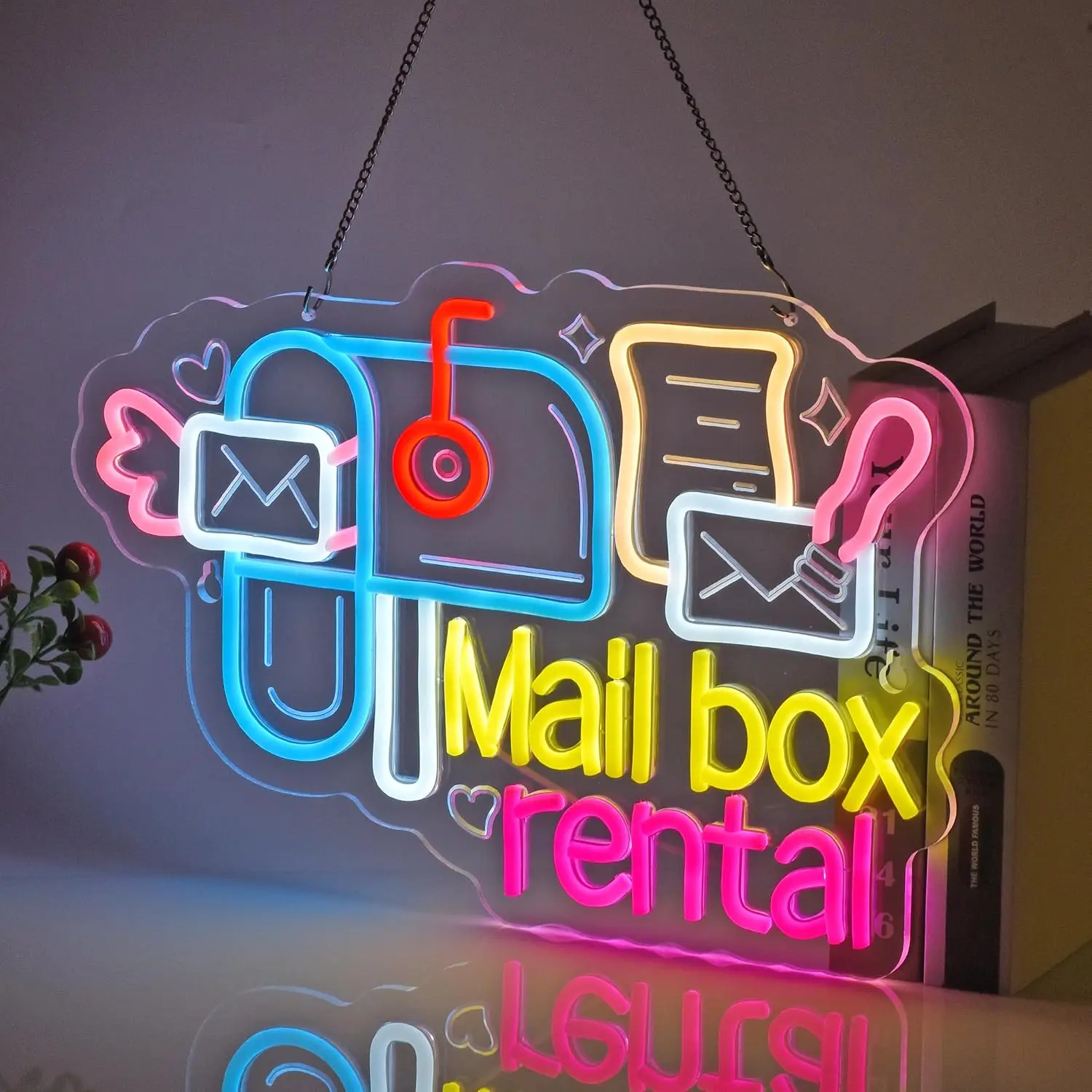 Neonowy znak w kształcie skrzy – Commercial Printing And Mailing recenzja i cena