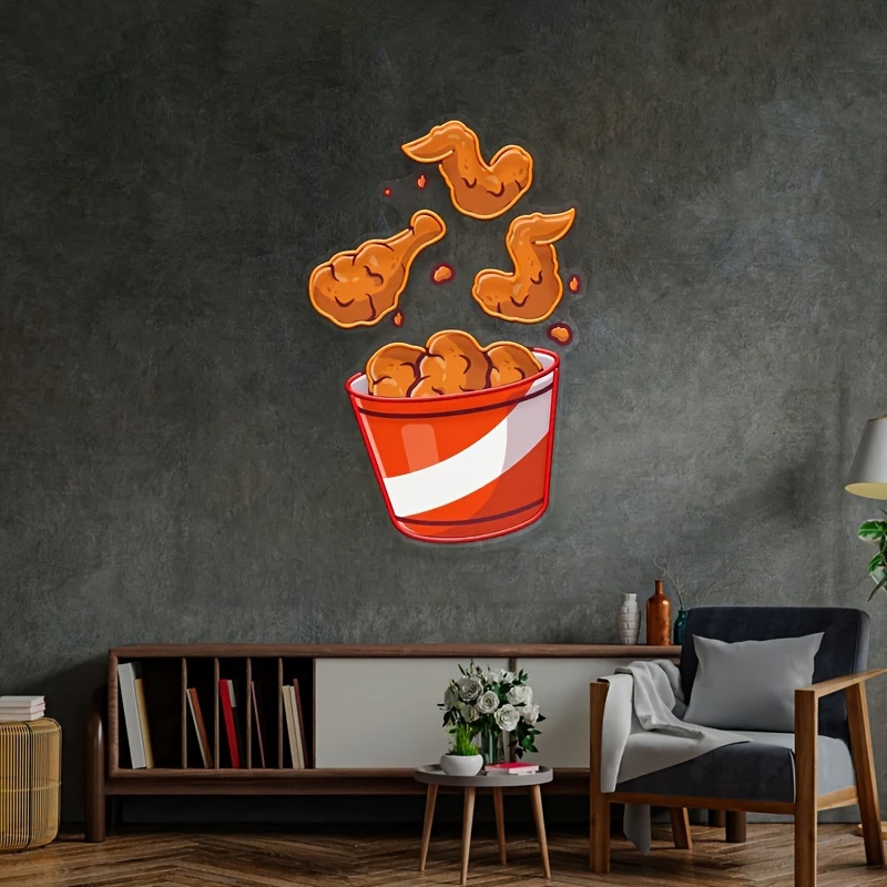 Neon z smażoną udą kurczaka Za – Commercial Printing Shop recenzja i cena