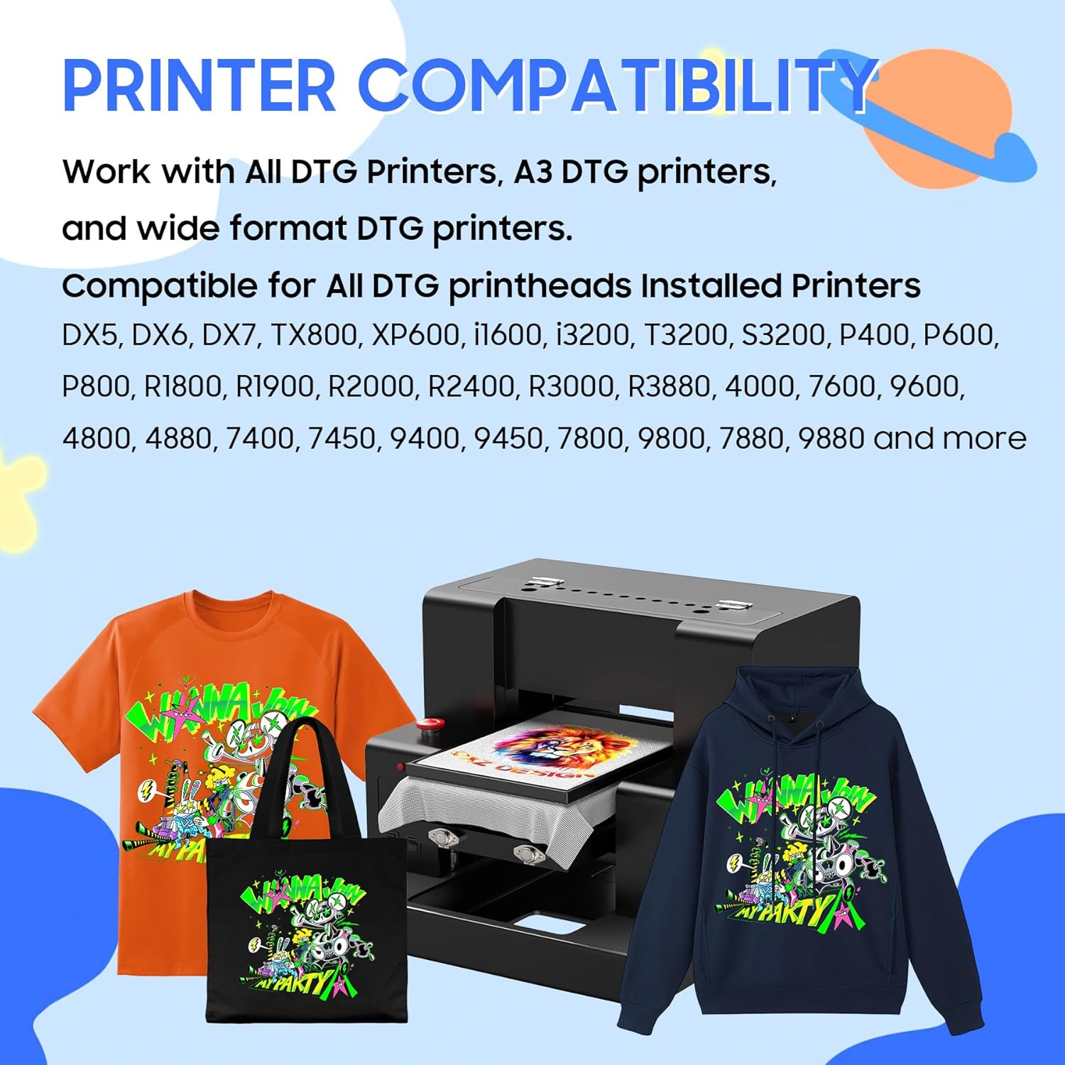1000ML Tuszu DTG do drukarek D – Direct To Garment Ink recenzja i cena